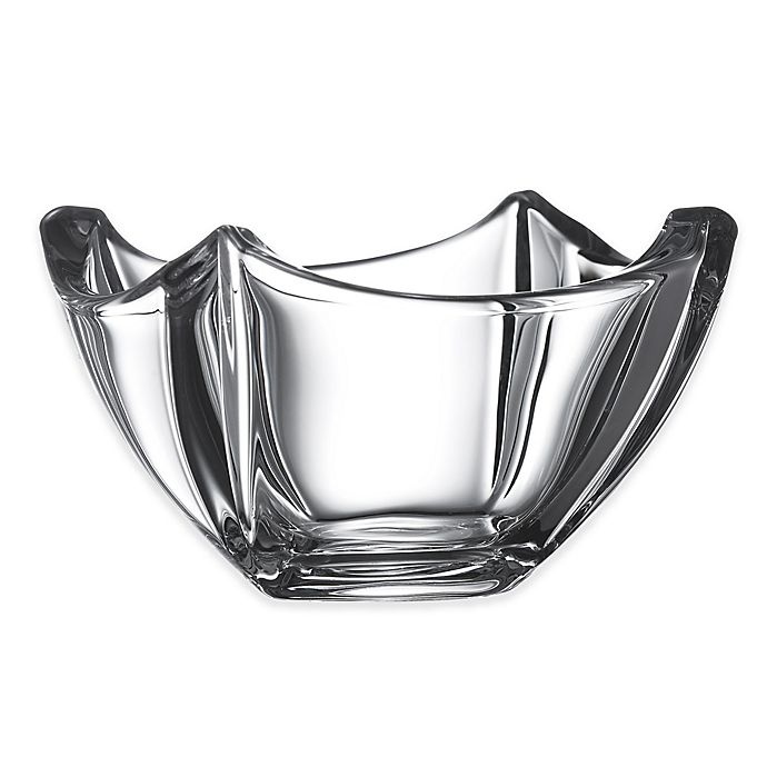 slide 1 of 1, Galway Crystal Dune Party Bowl, 4.5 in