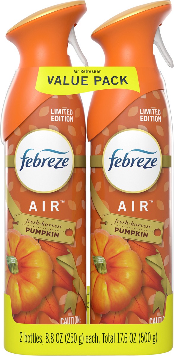 slide 1 of 4, Febreze Air Value Pack Fresh-Harvest Pumpkin Air Refresher 2 ea, 2 ct