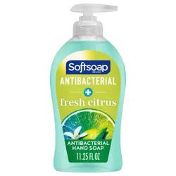 Softsoap Antibacterial Liquid Hand Soap, Fresh Citrus Scent Hand Soap, 11.25 Oz