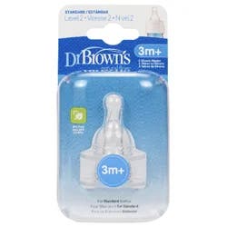Dr. Brown's Standard Bottle with Level 2 Nipple (2 Pack)