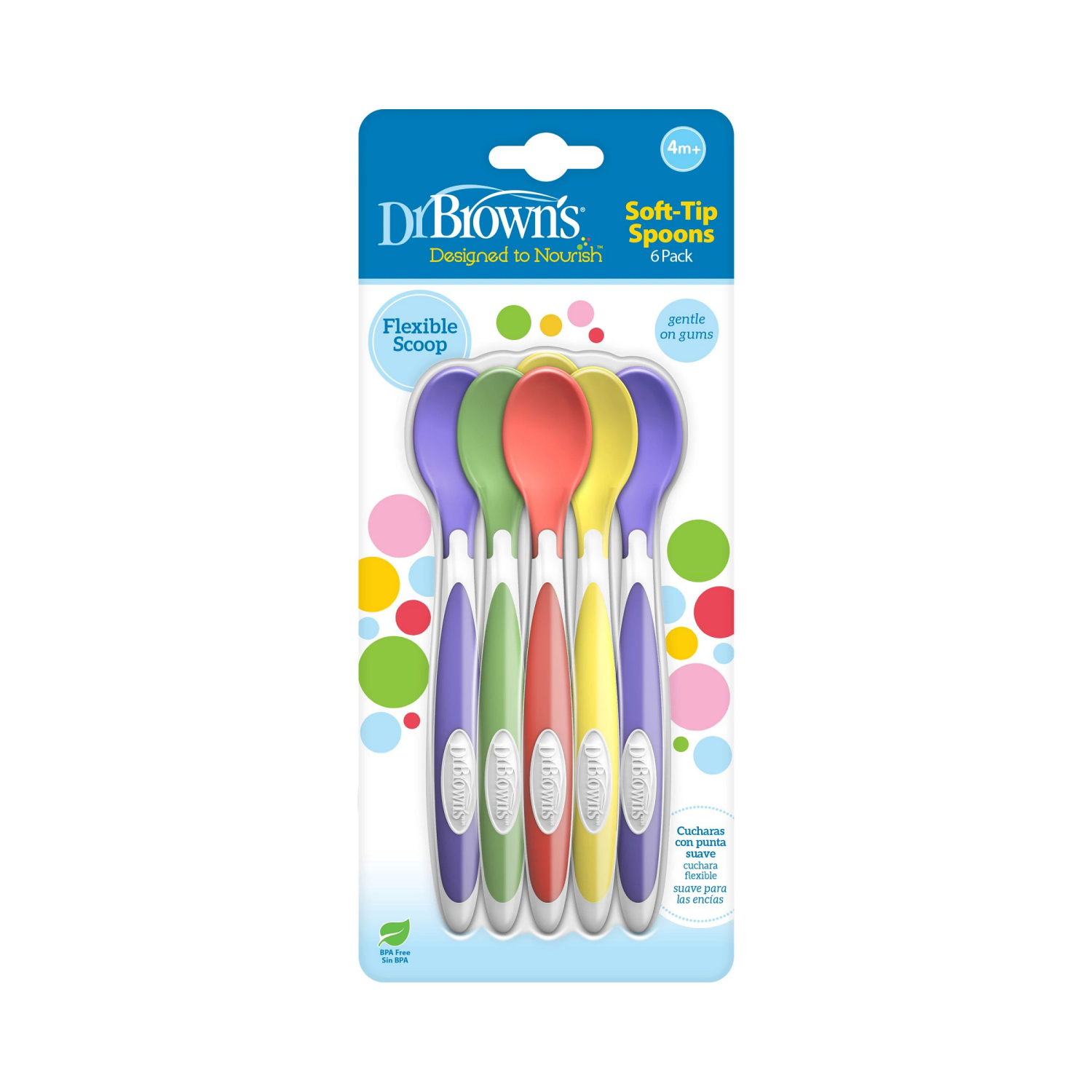slide 2 of 2, Dr. Browns Soft Tip Spoons, 6 ct