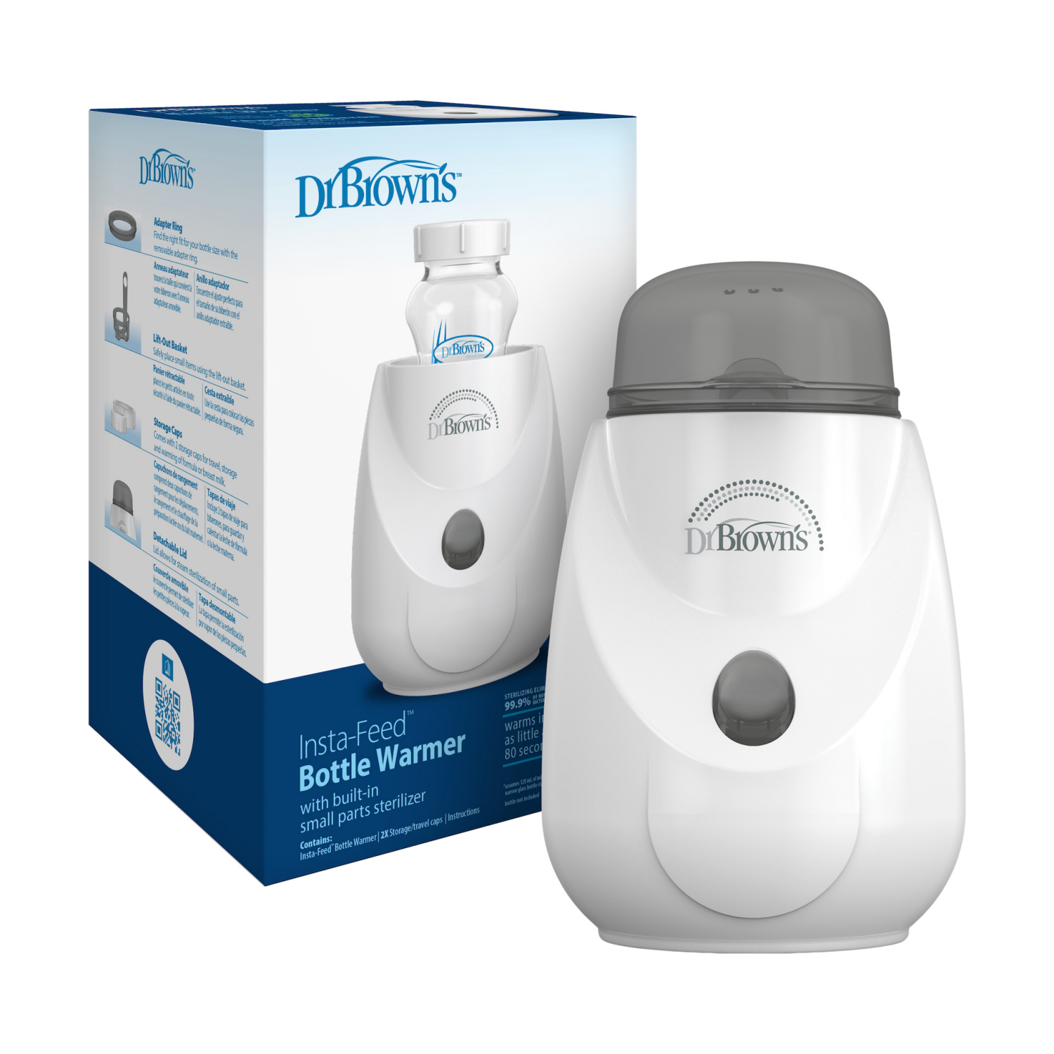slide 2 of 4, Dr. Brown's Insta-Feed Baby Bottle Warmer & Sterilizer, 1 ct
