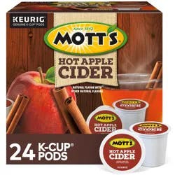 Mott's Apple Cider, Keurig Single-Serve K-Cup Pods, 24 Count