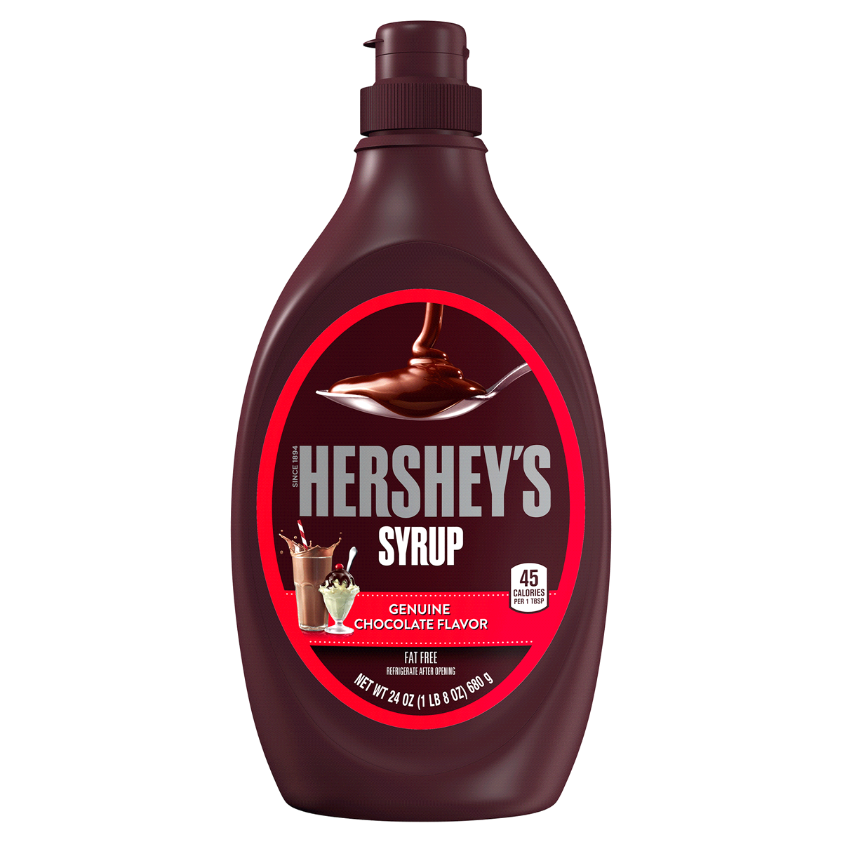 slide 1 of 5, Hershey's Syrup Genuine Chocolate Flavor, 24 oz