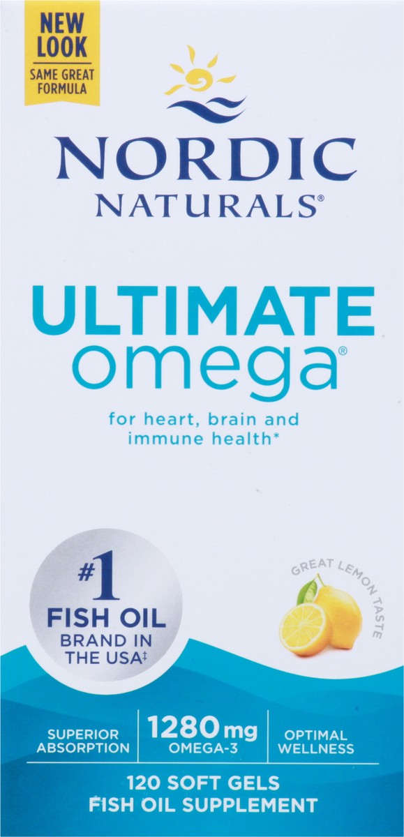 slide 4 of 10, Nordic Naturals Ultimate Omega 120 Softgels, 120 ct