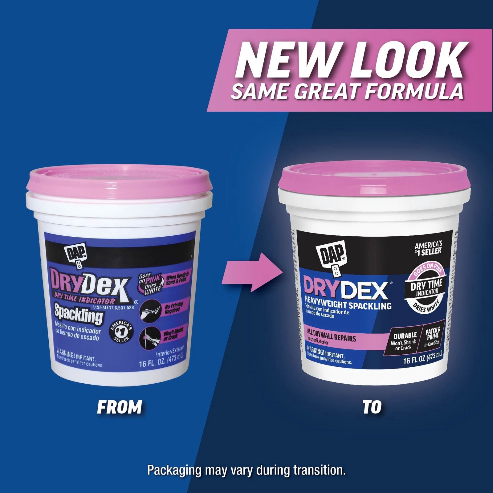 slide 3 of 6, DAP DryDex 16-fl oz Color-changing Interior/Exterior White Spackling, 1 ct