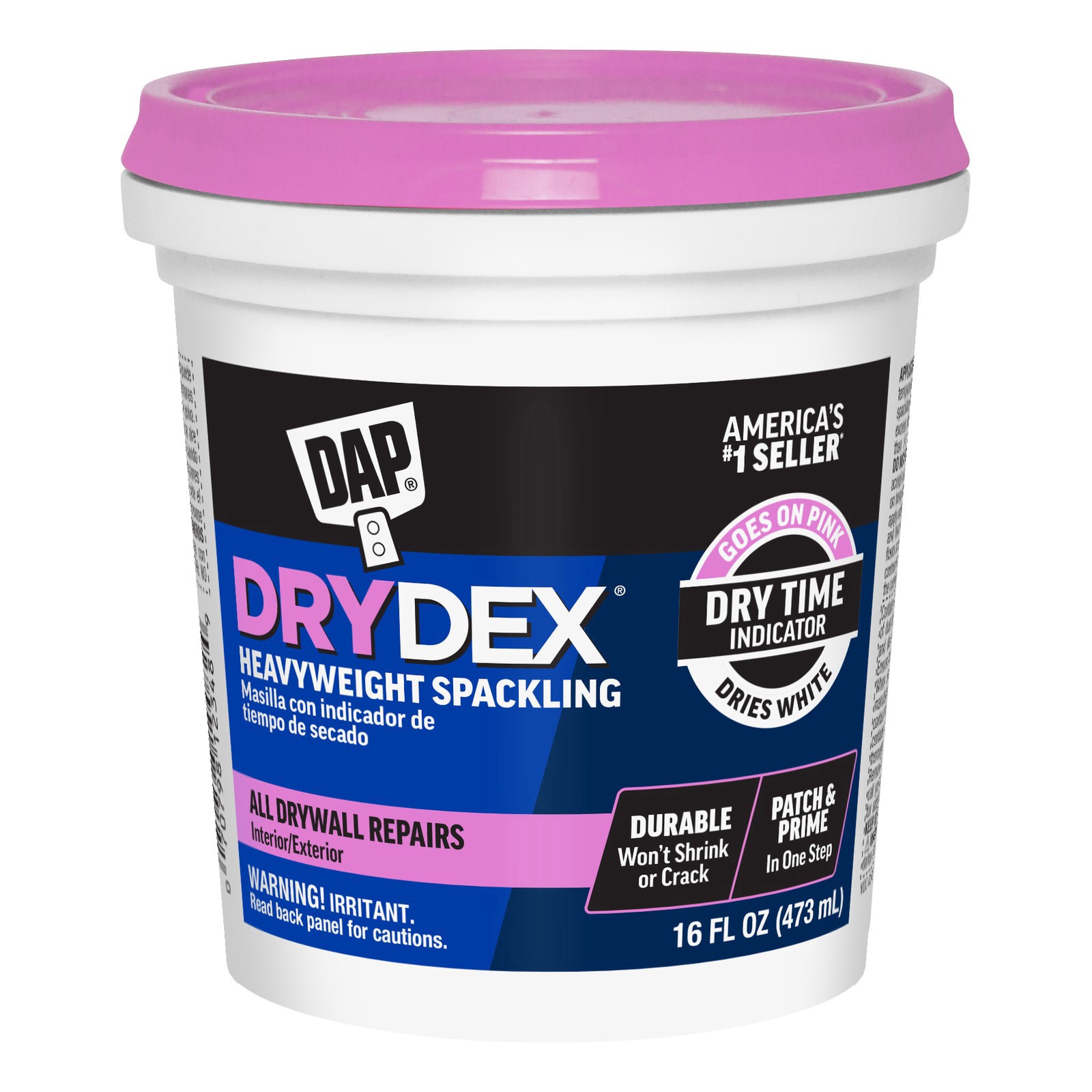 slide 1 of 6, DAP DryDex 16-fl oz Color-changing Interior/Exterior White Spackling, 1 ct