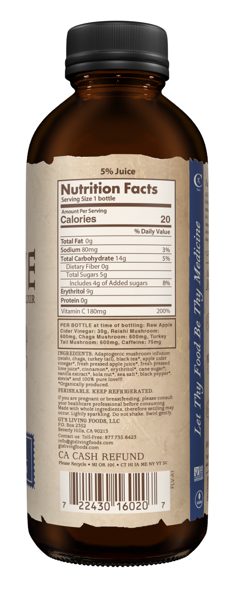 slide 2 of 2, Alive! Cola Ancient Mushroom Elixir 16 fl oz, 16 fl oz