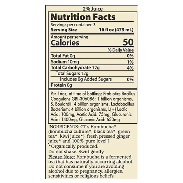 slide 5 of 5, GT's Gingerade Kombucha 48 fl oz, 48 fl oz
