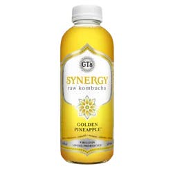 GT's Golden Pineapple Kombucha 16 fl oz