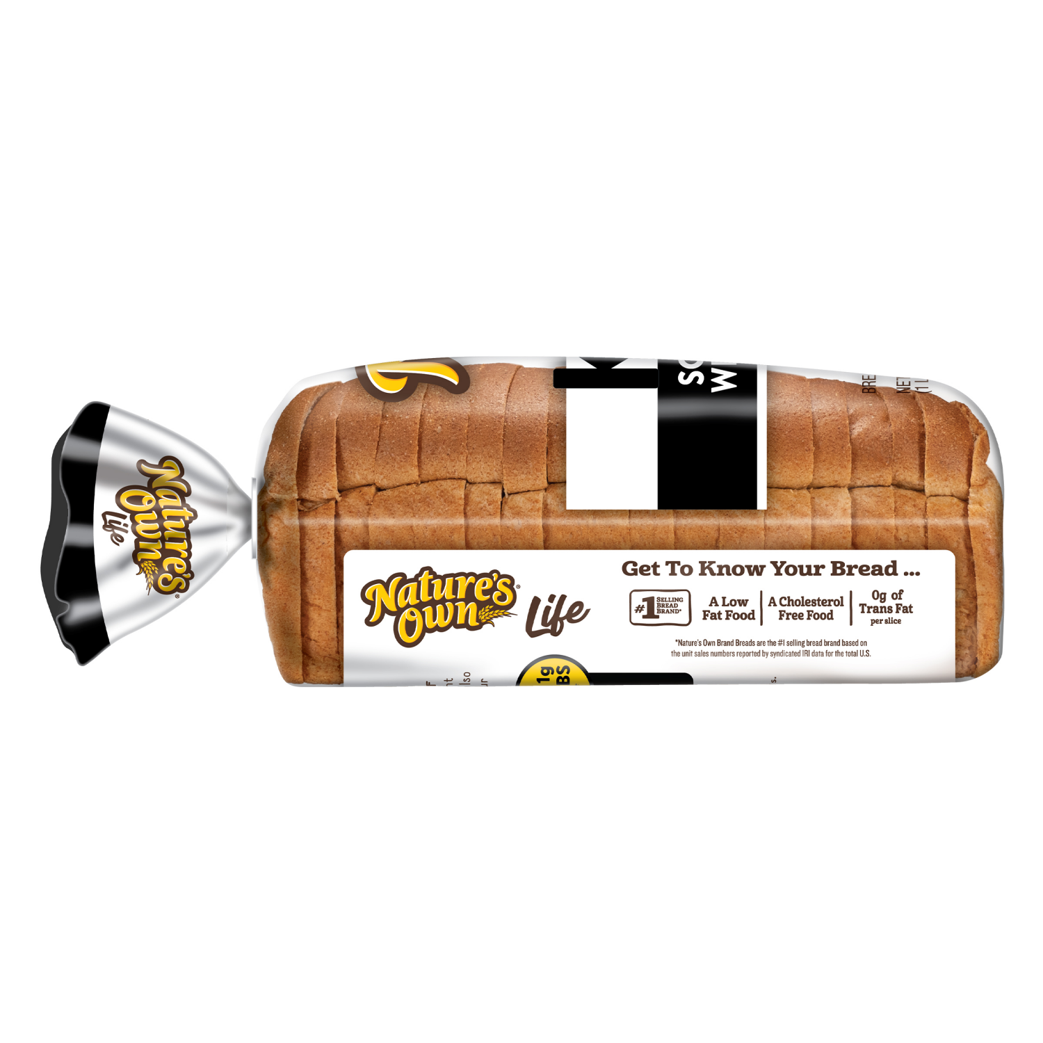 slide 3 of 5, Nature's Own Life Keto Soft White Bread, Net 1 Carb Sliced White Keto Bread, 16 oz Loaf, 16 oz