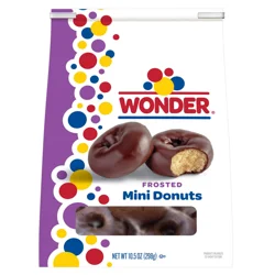 Wonder Frosted Mini Donuts, Shareable Frosted Donuts, 10.5 oz Bag