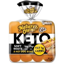 Nature's Own Keto Hot Dog Buns 12 Ounces
