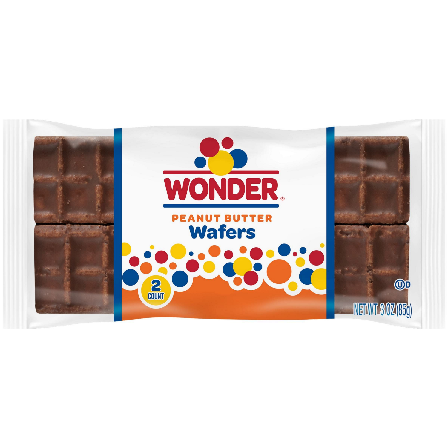 slide 1 of 1, Wonder Peanut Butter Wafers 2 ea, 2 ct