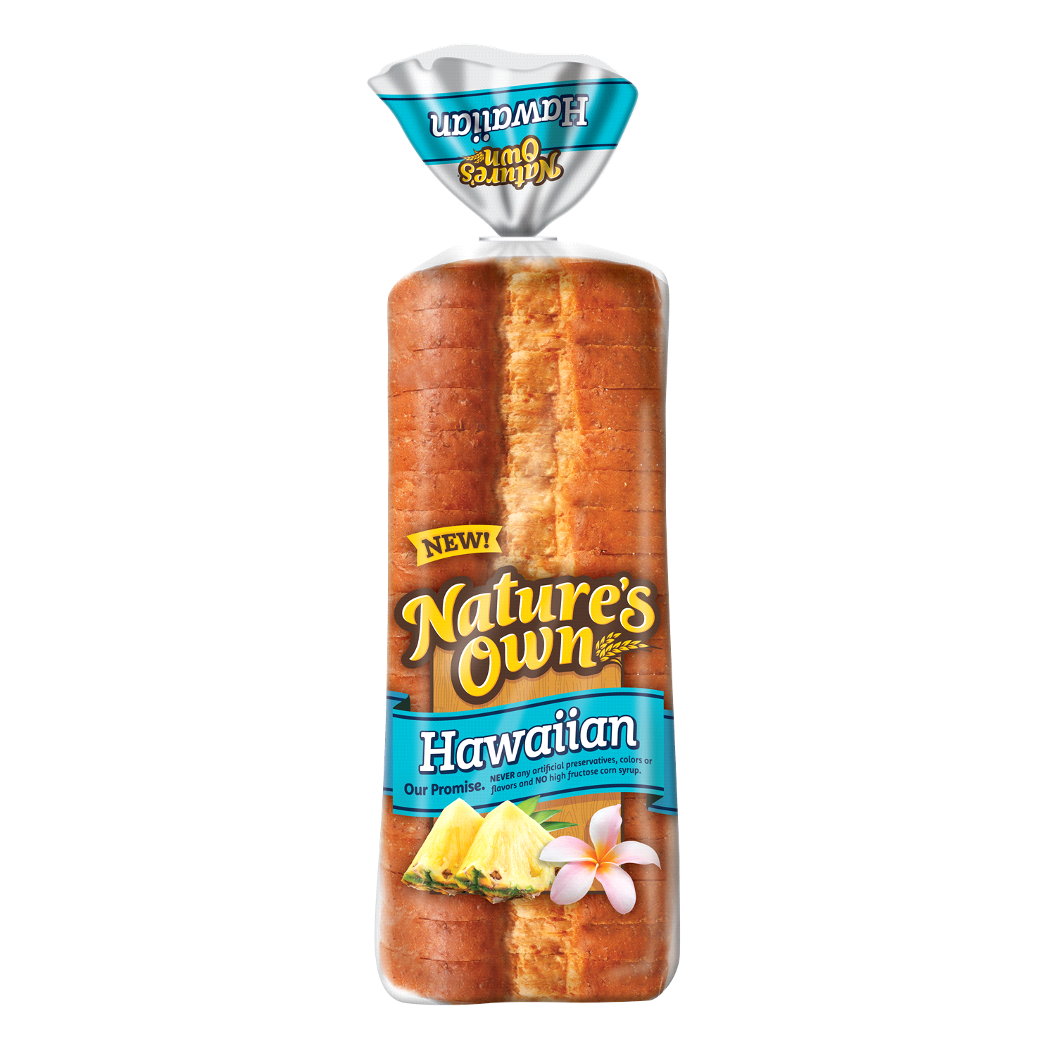 slide 1 of 1, Nature's Own Bread, Hawaiian, 20 oz