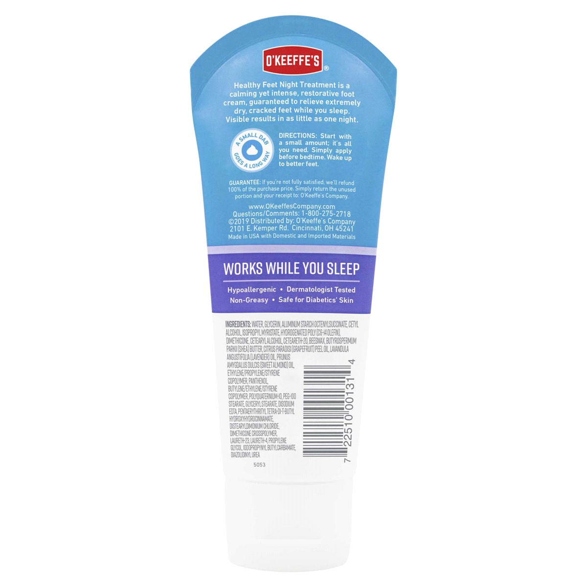 slide 2 of 2, O'Keeffe's for Healthy Feet Night Treatment Foot Cream, 3 oz