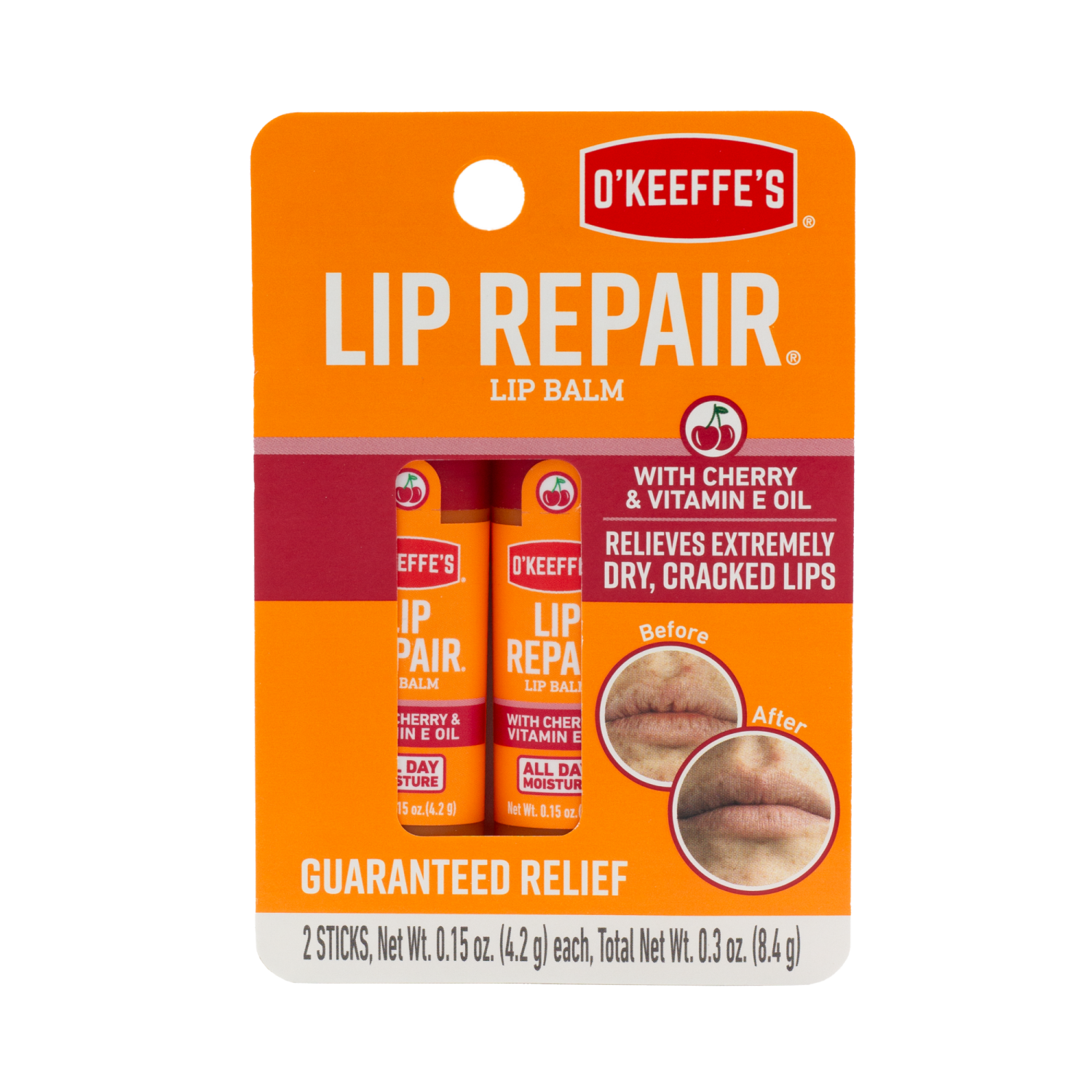 slide 1 of 4, O'Keeffe's Lip Repair Lip Balm 2 - 0.15 oz Sticks, 2 ct