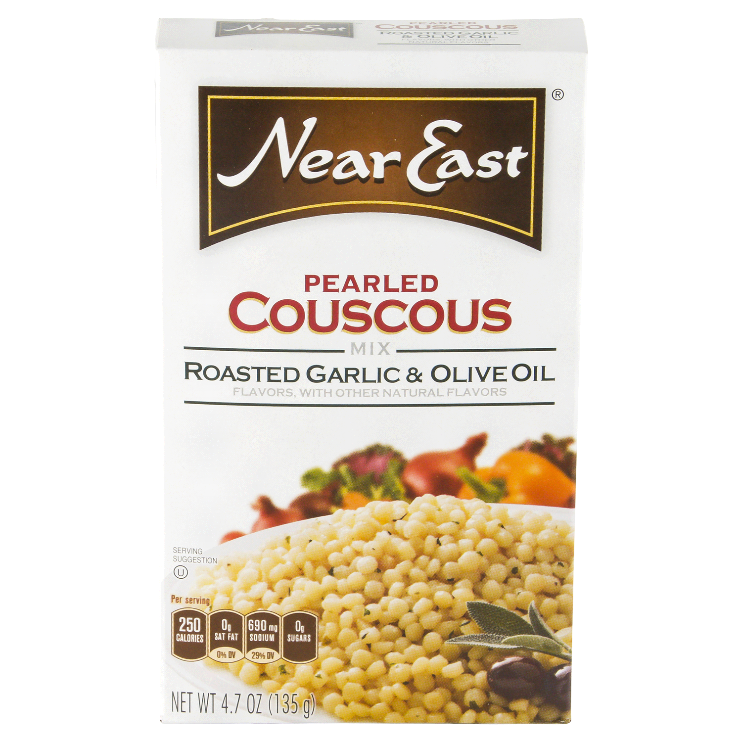 slide 1 of 4, Near East Pearled Couscous Mix Roasted Garlic & Olive Oil Flavor 4.7 Oz, 4.7 oz