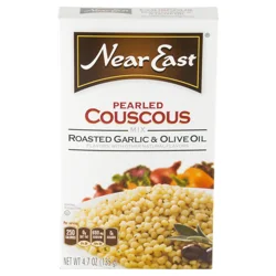 Near East Pearled Couscous Mix Roasted Garlic & Olive Oil Flavor 4.7 Oz