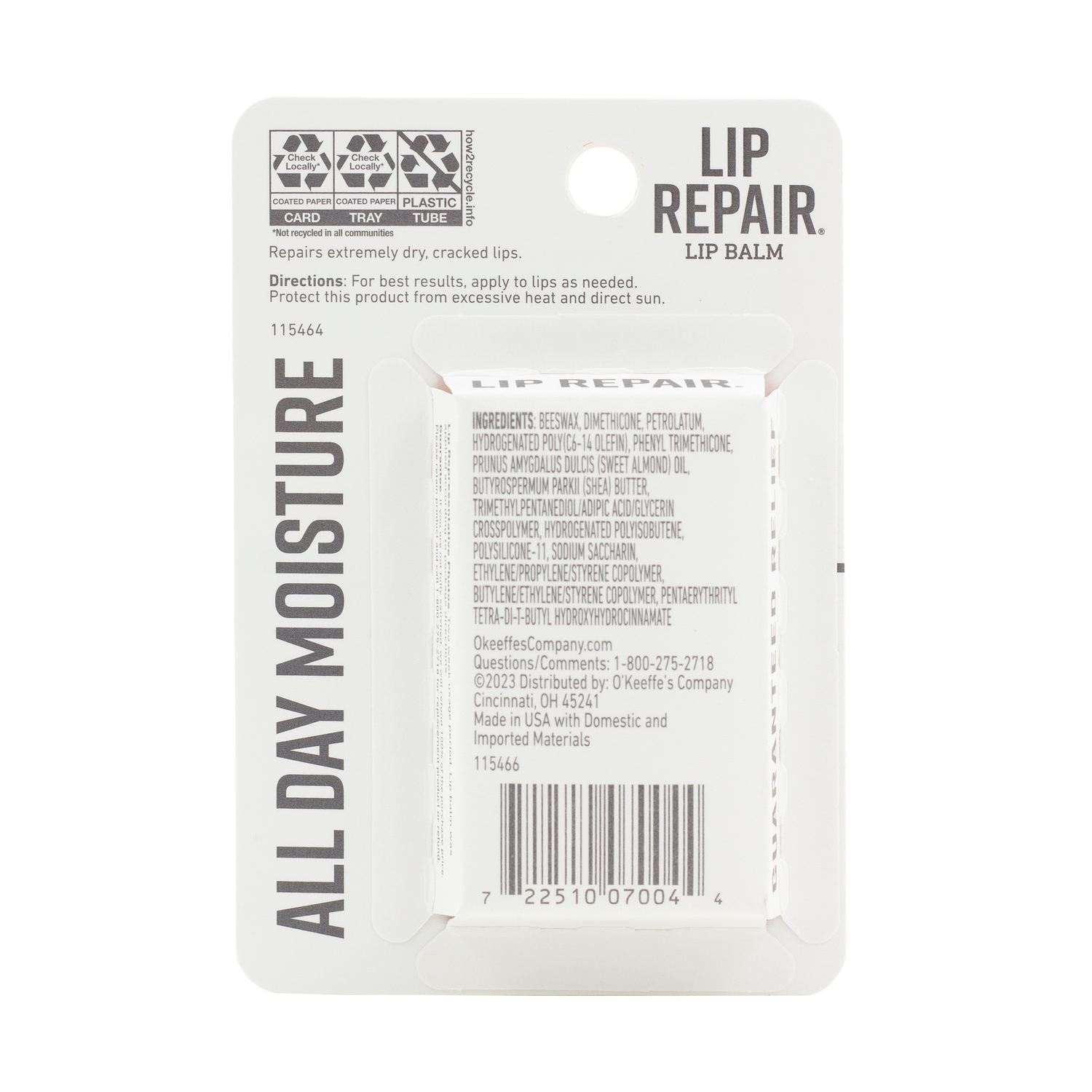 slide 2 of 3, O'Keeffe's Lip Repair Unscented Lip Balm 2 - 0.15 oz Sticks, 1 ct