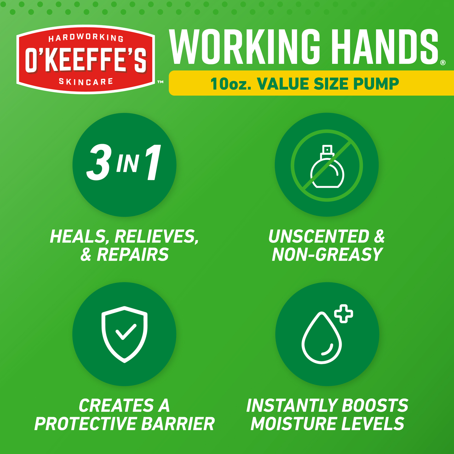 slide 4 of 5, O'Keeffe's Working Hands Cream Value Size 10 oz, 10 oz