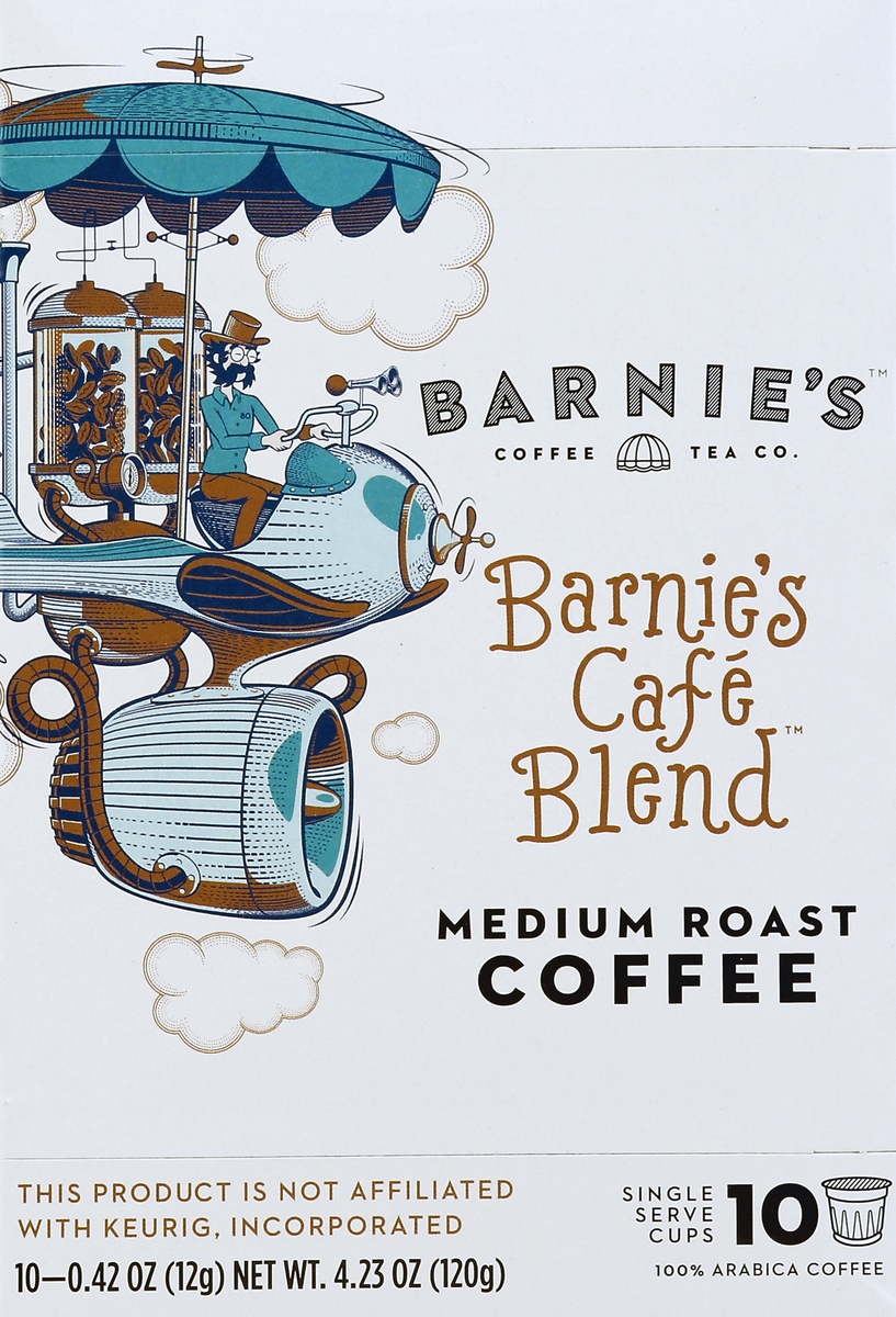 slide 4 of 4, Barnie's Coffee Kitchen Medium Roast Barnie's Blend K-Cups, 10 ct