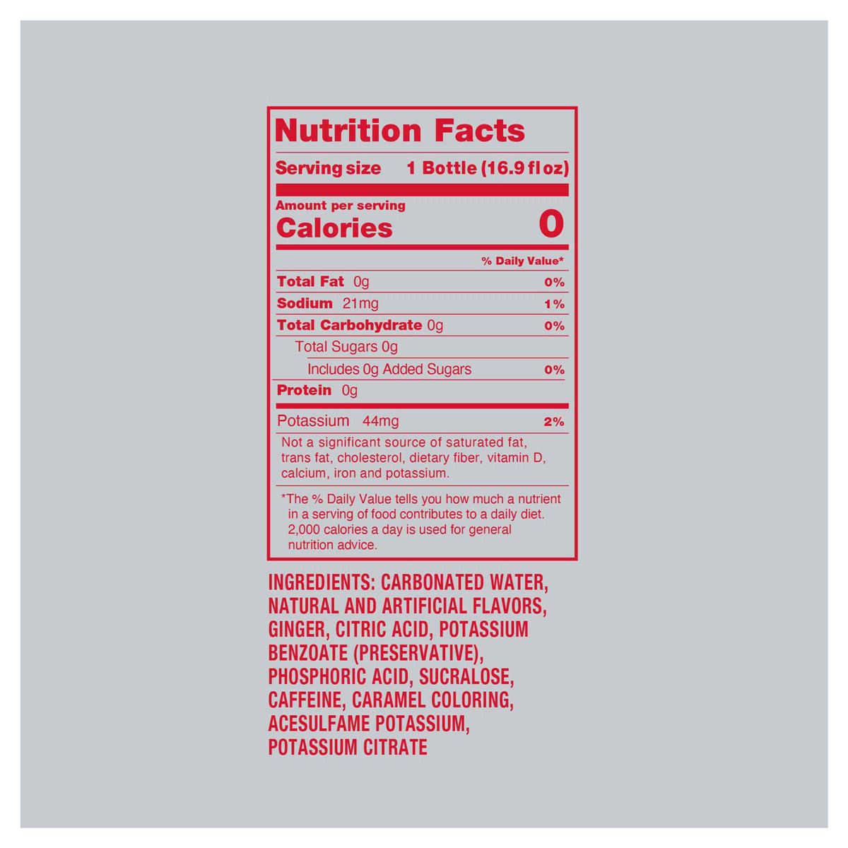 slide 2 of 2, Ale-8 Zero Sugar Soft Drink 6 - 16.9 fl oz Bottles, 6 ct