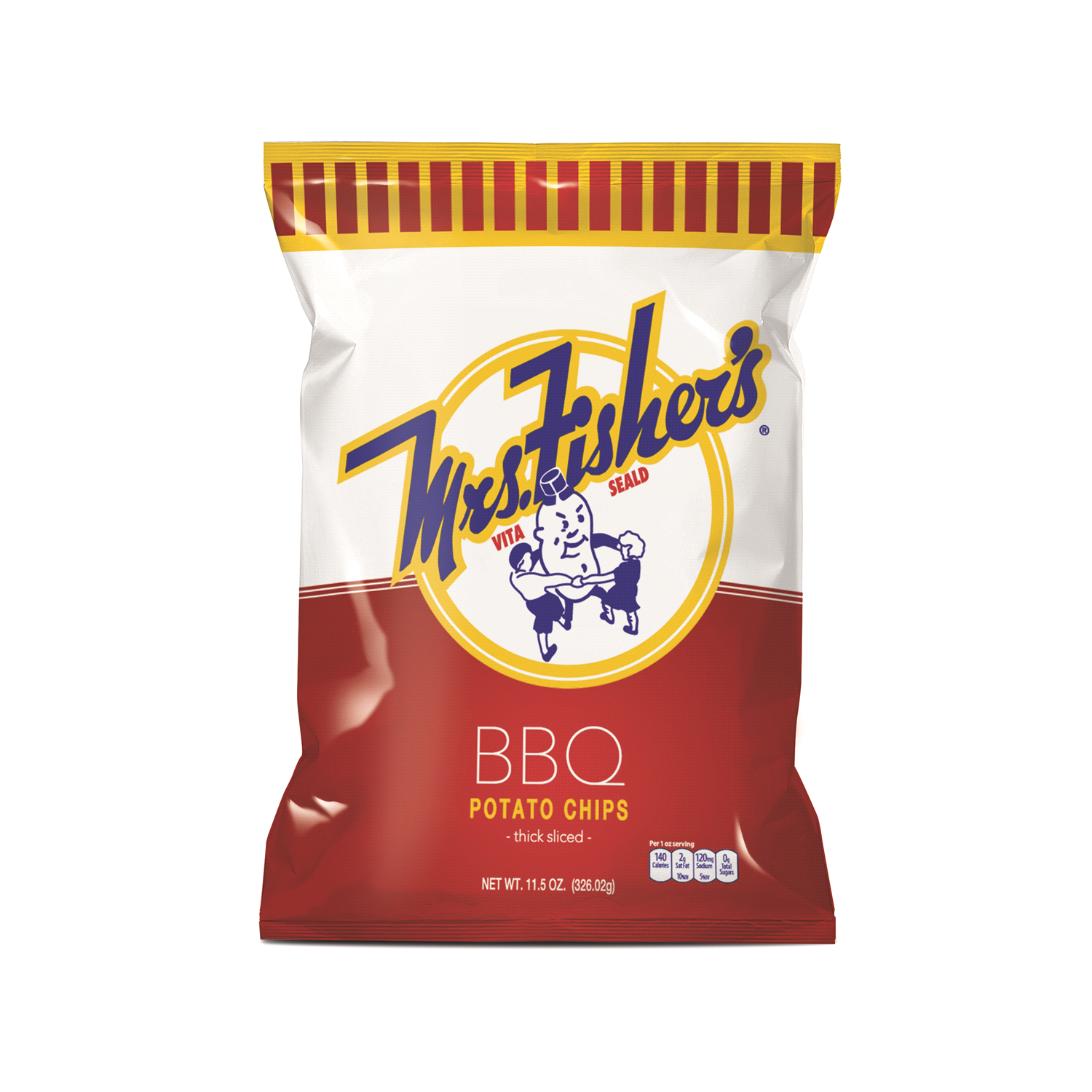 slide 1 of 1, Mrs. Fishers Bbq Potato Chips - 11.5 oz, 11.5 oz