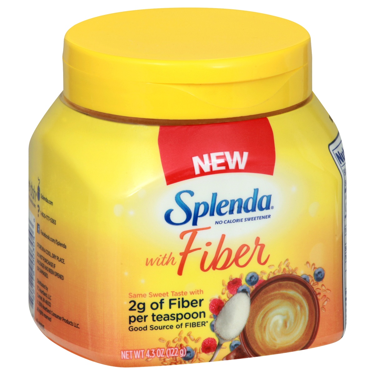 slide 2 of 10, Splenda with Fiber No Calorie Sweetener, 4.3 oz