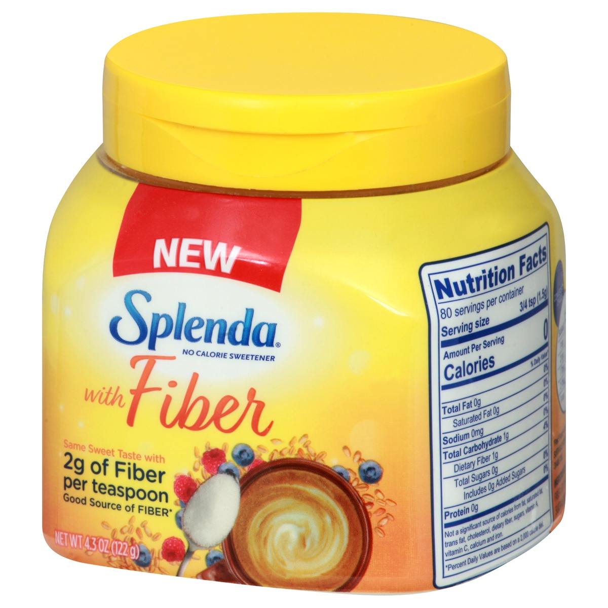 slide 3 of 10, Splenda with Fiber No Calorie Sweetener, 4.3 oz