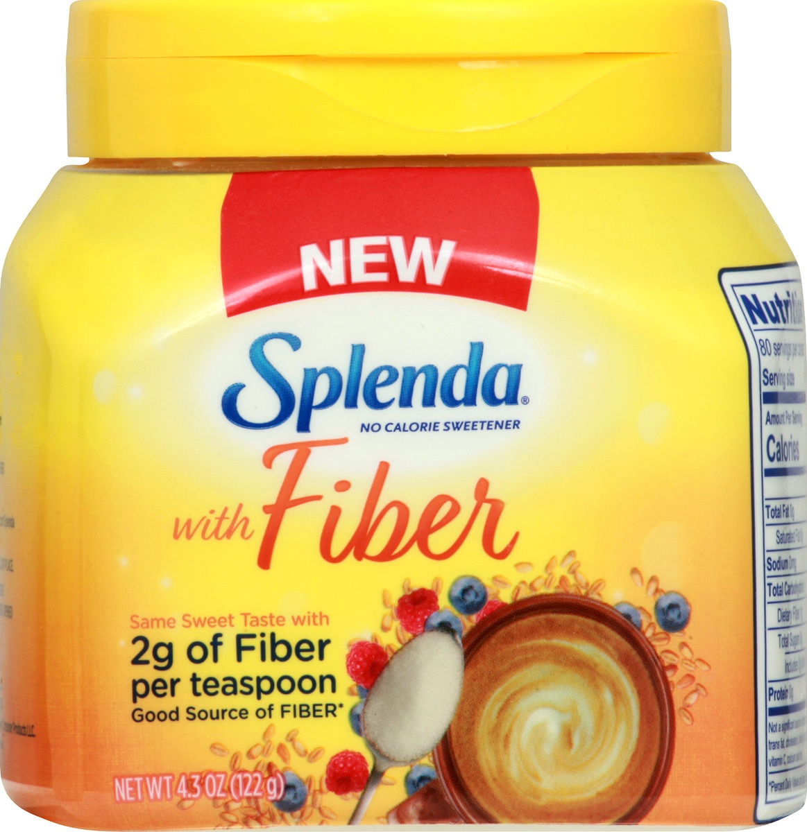 slide 10 of 10, Splenda with Fiber No Calorie Sweetener, 4.3 oz