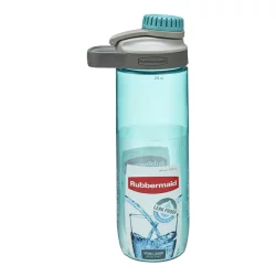  Rubbermaid Leak-Proof Chug Water Bottle, 24 oz, Aqua Waters :  Health & Household