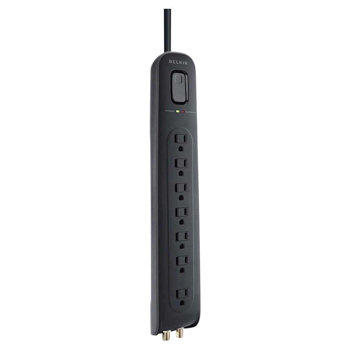 slide 8 of 17, Belkin 7-Outlet Home/Office Surge Protector, 4', 4 ft