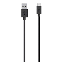 slide 3 of 9, Belkin 4 ft Micro-USB to USB ChargeSync Cable, Black, 1 ct