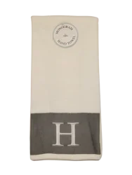 Monogram"H" Hand Towel, 16 in x 28 in