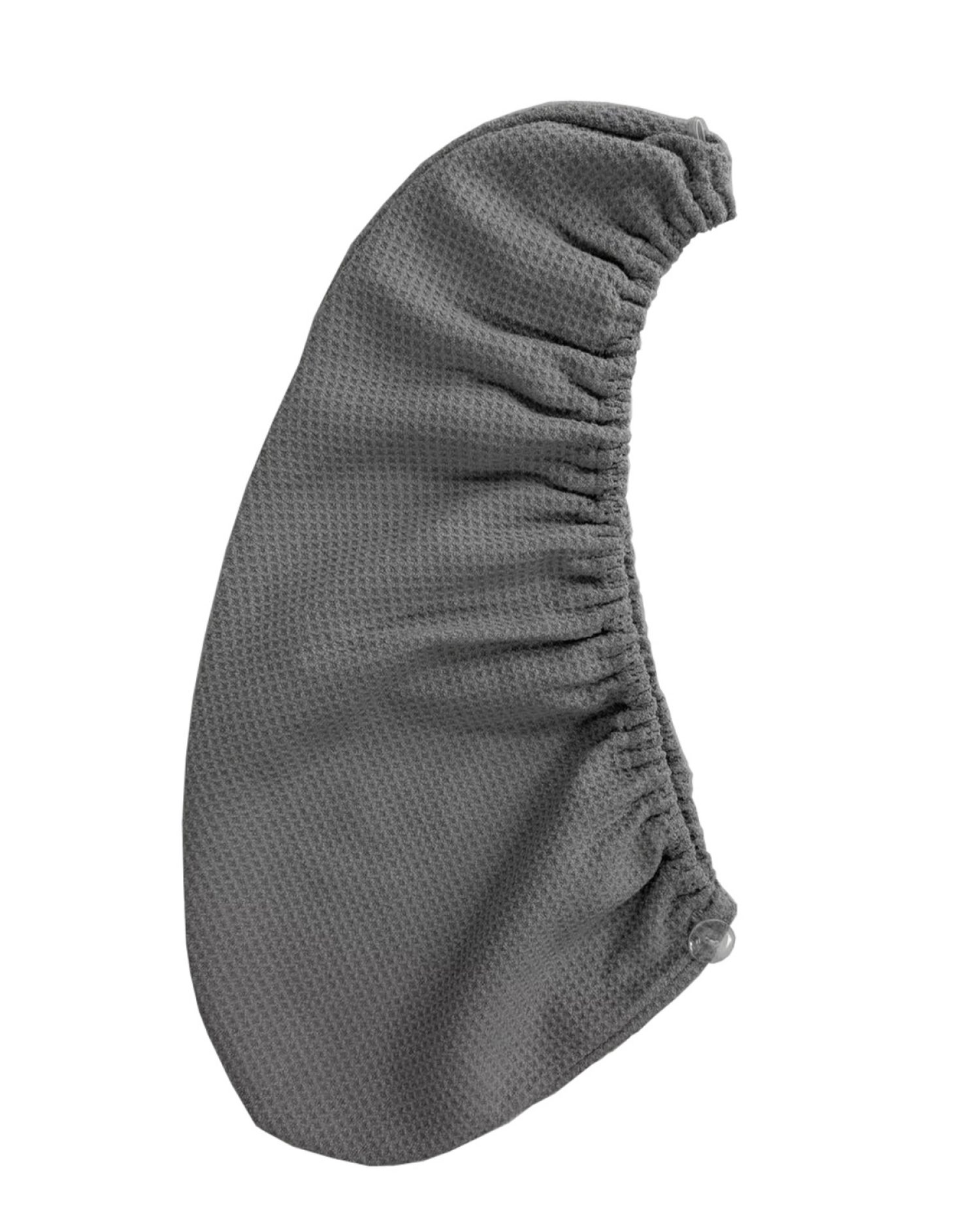 slide 3 of 3, Waffle Microfiber Hair Towel Wrap, 10 in x 24 in, Grey, 10 x 24 