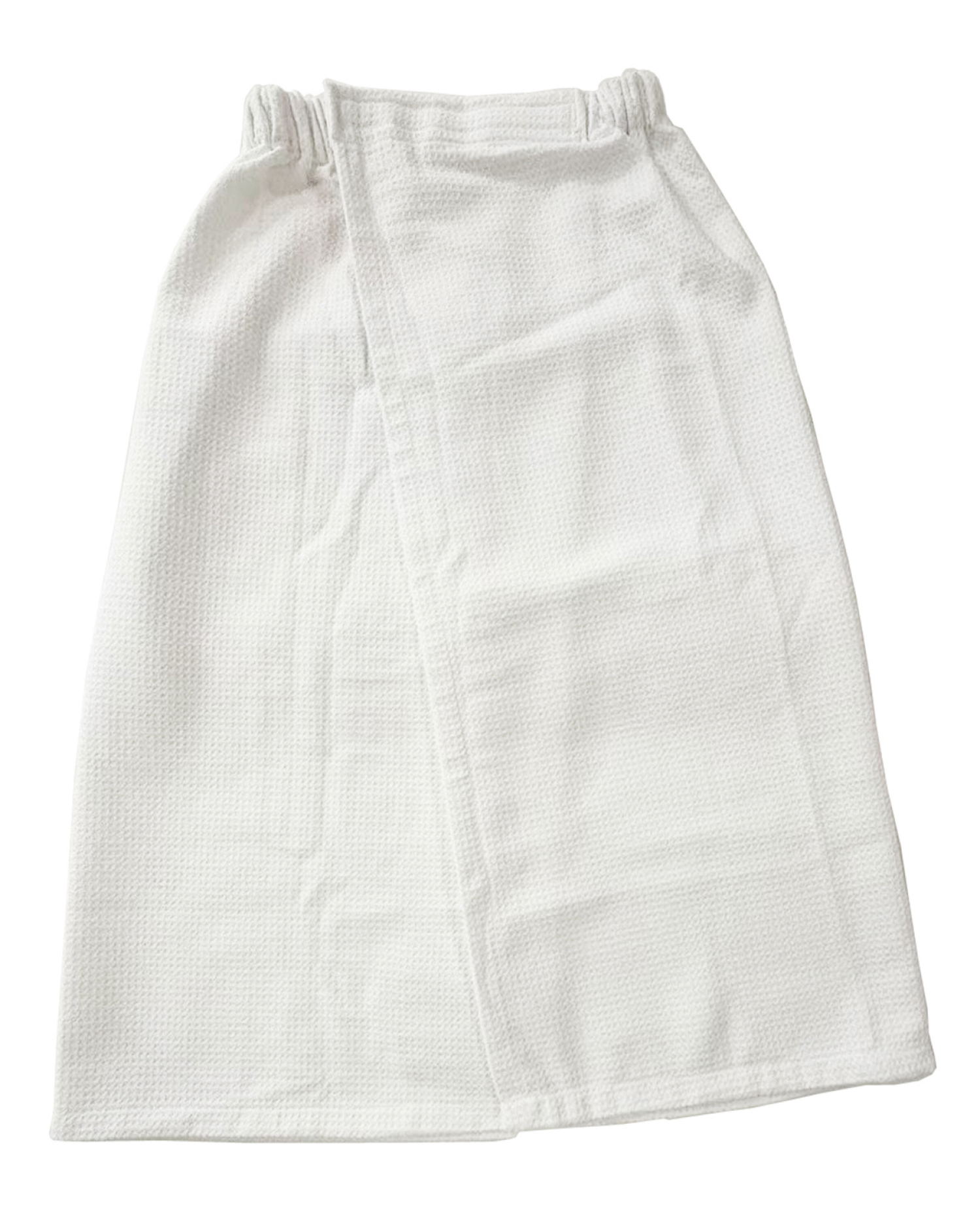 slide 2 of 4, Waffle Microfiber Body Wrap 30 in x 54 in, White, 30 x 54 