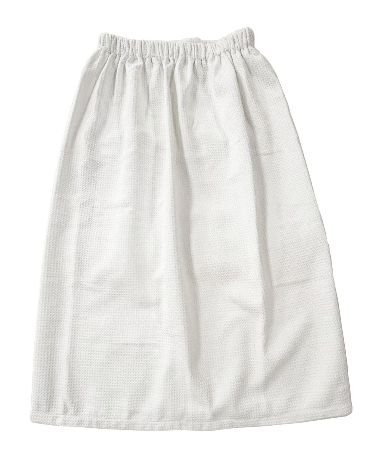 slide 4 of 4, Waffle Microfiber Body Wrap 30 in x 54 in, White, 30 x 54 