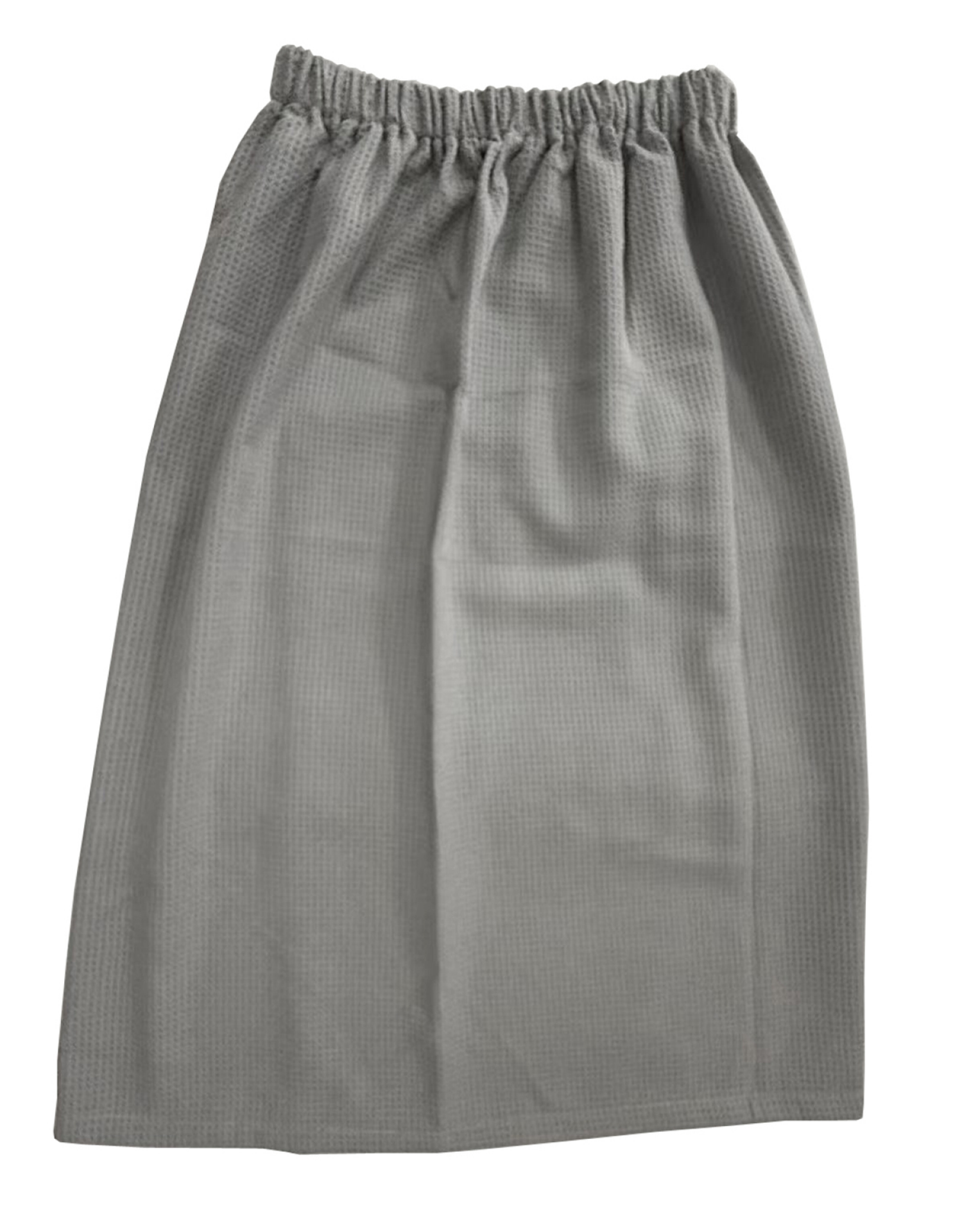 slide 4 of 4, Waffle Microfiber Body Wrap 30 in x 54 in, Grey, 30 x 54 