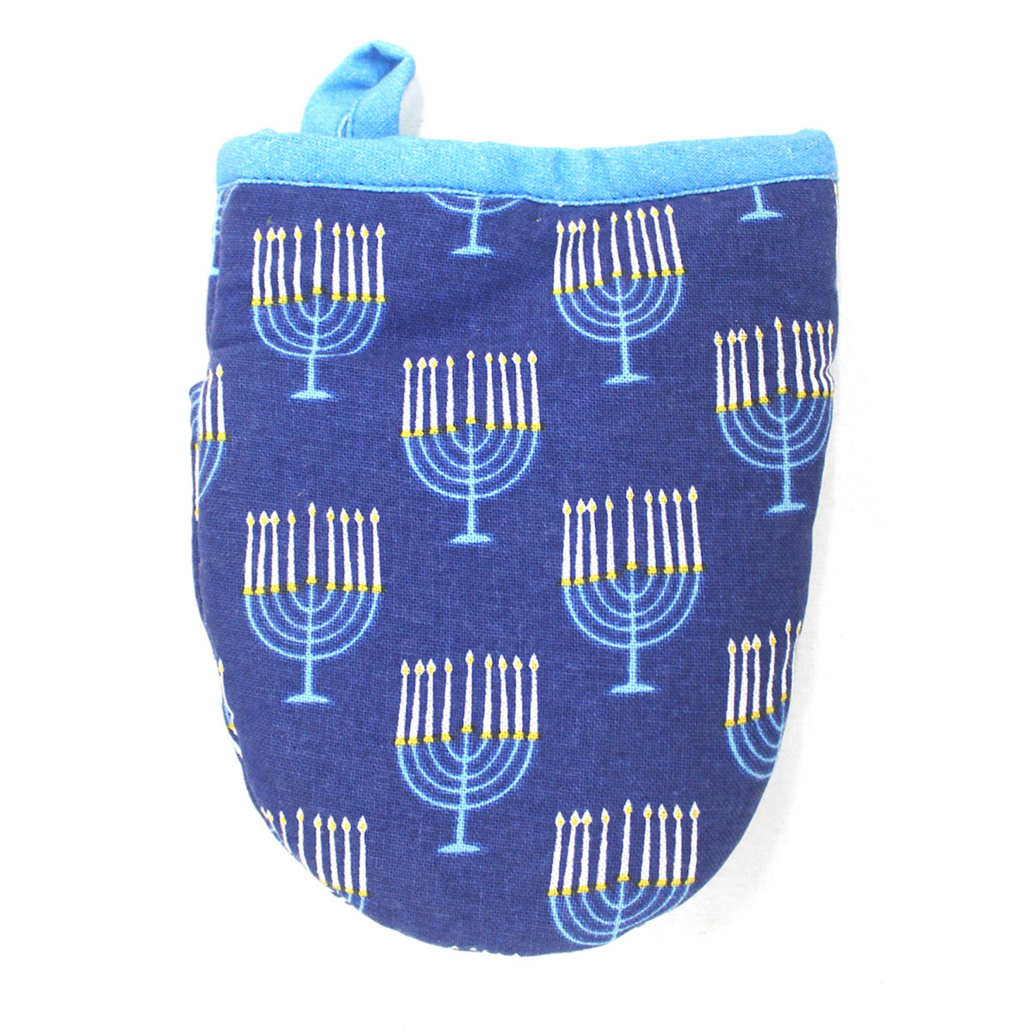 slide 1 of 1, Homewear Floral Menorah Printed Mini Mitts, 2 Pack, 6 In X 7 In, 2 ct