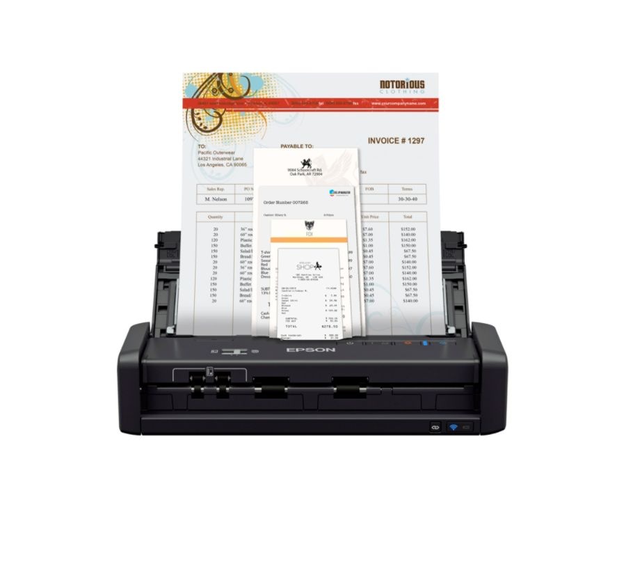 slide 3 of 10, Epson Workforce Es-300Wr Wireless Color Document Scanner: Accounting Edition, 1 ct