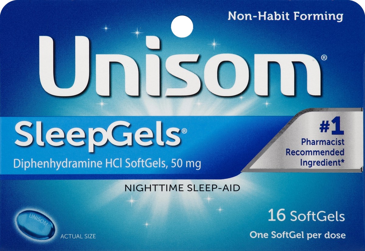 slide 6 of 6, Unisom Sleep Gels, 16 ct