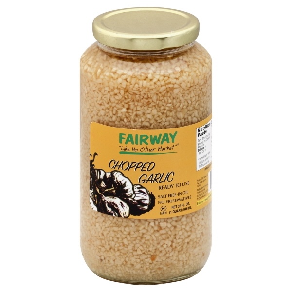 slide 1 of 1, Fairway Garlic Chopped In Oil, 32 fl oz