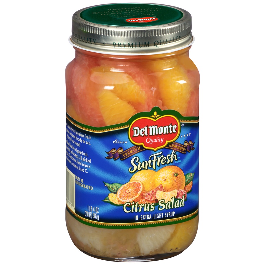 slide 2 of 8, Del Monte SunFresh Citrus Salad in Extra Light Syrup, 20 oz