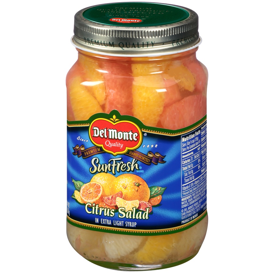 slide 3 of 8, Del Monte SunFresh Citrus Salad in Extra Light Syrup, 20 oz