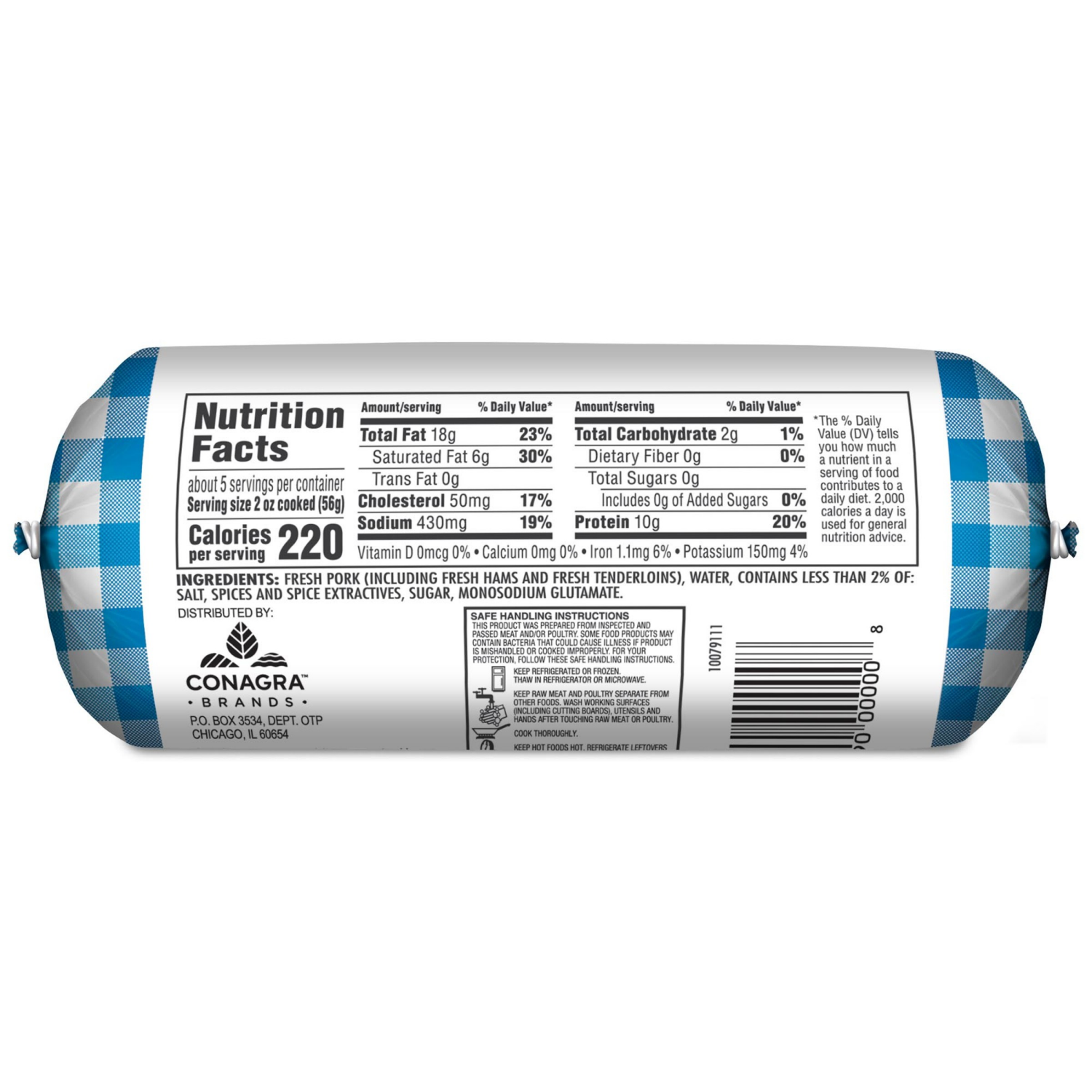 slide 2 of 8, Odoms Tennessee Pride Mild Country Sausage 16 oz, 16 oz