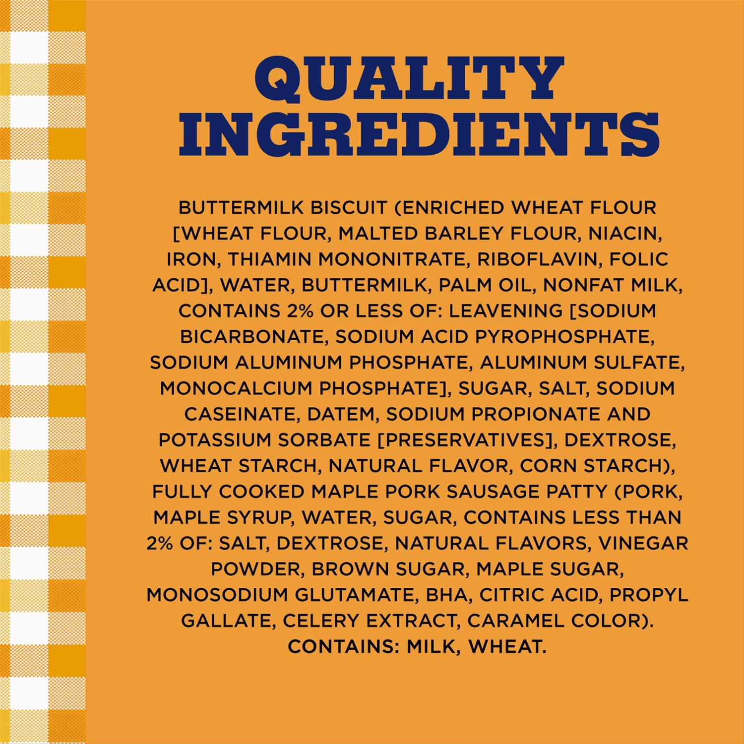 slide 4 of 8, Odom's Tennessee Pride Odom''s Tennessee Pride Maple Sausage Buttermilk Biscuit Frozen Breakfast Sandwiches Snack Size 12-ct, 19.2 oz