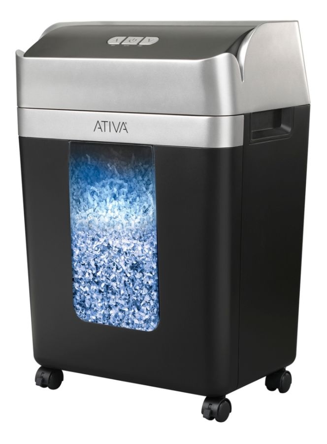 slide 4 of 6, Ativa 12 Sheet Micro-Cut Shredder, A12Mc19, 1 ct