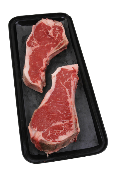 slide 1 of 1, Hy-Vee Choice Reserve Beef K.C Strip Steak Bone-In, 12 oz