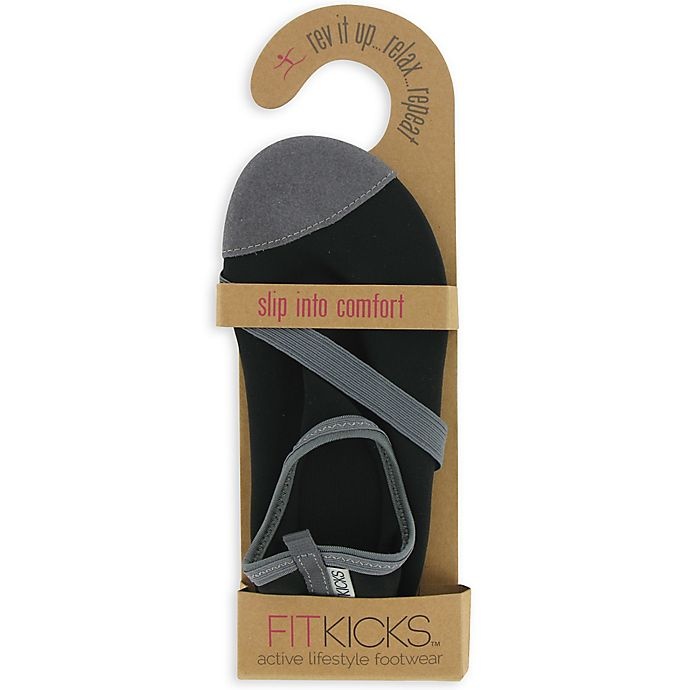 slide 1 of 2, FITKICKS Size Extra-Large Active Lifestyle Footwear - Black, 1 ct